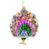 Abbott 5.0 Inch Standing Peacock Ornament Christmas Tree Ornament , Colorful Tail Jewels Glitter (1PC) - 2 of 3