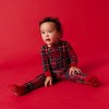 Toddler Red Tartan Plaid Convertible One Piece - Posh Peanut - 3 of 4