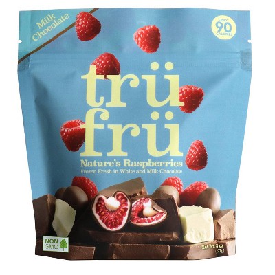 Tru Fru White And Milk Chocolate Frozen Strawberries - 8oz : Target