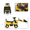 Caterpillar CAT Licensed Kids Ride on Excavator No Power Construction Vehicles with Manual Shovel, Horn - 3 of 4