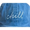 Pacific Brim Women's Classic Cotton Baseball Hat Chill - 3 of 3