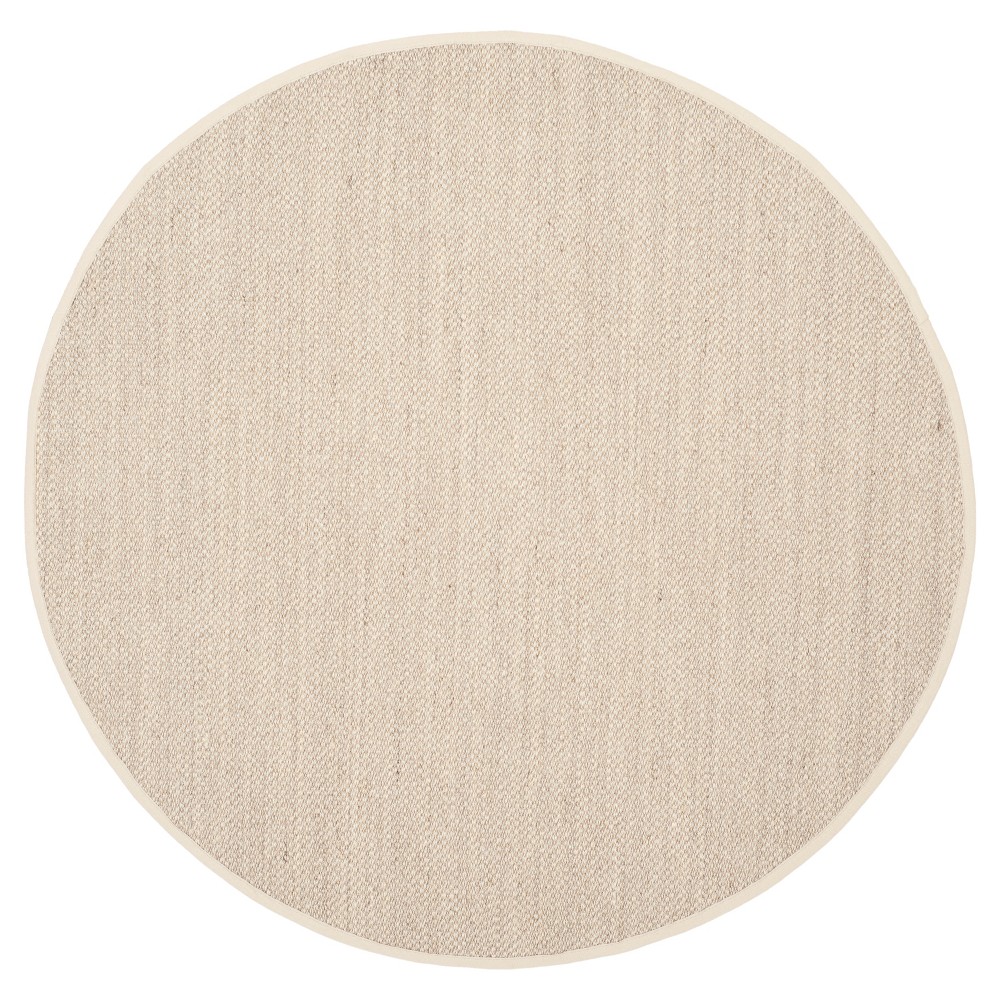 Natural Fiber Rug - Marble/Beige - (8'x8' Round) - Safavieh