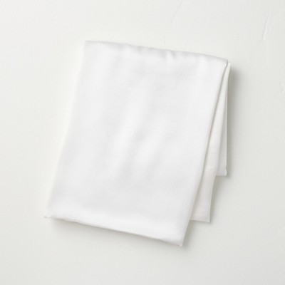 Standard Solid Silk Pillowcase White - Casaluna™: Hand Wash, Satin Construction, OEKO-TEX Certified