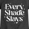 Girls' - Instant Message - Every Shade Slays Fitted Short Sleeve Graphic T-Shirt - 2 of 4
