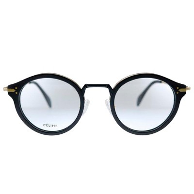 Celine Joe CL41380 ANW Unisex Round Eyeglasses Black Gold 46mm