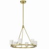 Crystorama Lighting Aragon 6 - Light Chandelier in  Soft Brass - 2 of 3