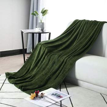 PiccoCasa Flannel Fleece Soft Luxury Bed Blankets 1 Pc