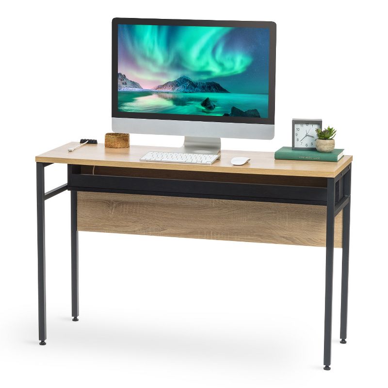 IRIS USA Office Computer Desk Table with Organizer and Cable Tray, 1 of 9