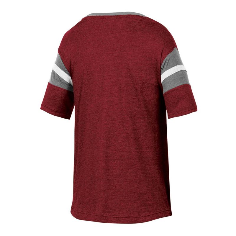 NCAA Alabama Crimson Tide Girls&#39; Short Sleeve Striped Shirt, 2 of 4