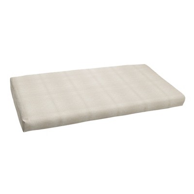 40"x17" Outdura Indoor/Outdoor Bench Cushion Moonbeam Crème - Sorra Home: Weather-Resistant Loveseat Padding