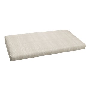 40"x17" Outdura Indoor/Outdoor Bench Cushion Moonbeam Crème - Sorra Home: Weather-Resistant Loveseat Padding - 1 of 4
