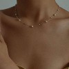 Summit Adventure 18K Gold Plated Pearl Necklace – Dainty Single Pearl Pendant Choker, Handmade Bridesmaid Jewelry Gift - 2 of 4