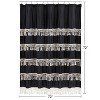 Sweet Jojo Designs Shower Curtain 72in.x72in. Boho Fringe Black and Ivory - 3 of 4