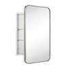 TEHOME Garnes Rectangular Recessed or Surface Mount Metal Medicine Cabinet with Mirror - 2 of 4