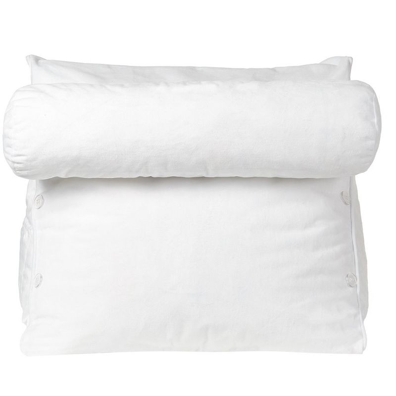 Cheer Collection Extra Large Wedge Shaped Reading and TV Pillow with Adjustable Bolster, 5 of 8