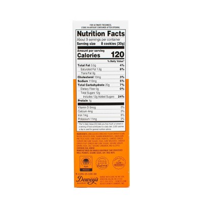Dewey's Bakery Cookies Triple Ginger Thins - 9oz