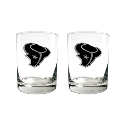 NFL Houston Texans 2pc Stealth Legacy Rock Glass Set