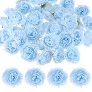 Unique Bargains Silk Artificial Peony Flower Heads Decorations - 1 of 4
