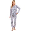 Emerson Road Woman's Cozy Luxe Henley & Jogger Pants Pajama Set - 2 of 3