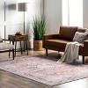 Nuloom Paulina Pet Friendly Machine Washable Traditional Floral Medallion Area Rug, 4' x 6', Beige - 2 of 4