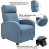 LACOO Linen Leather Recliner Chair Padded Club Chair for Home Theater - 3 of 4