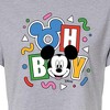 Women's - Disney - Mickey Oh Boy 90s Cropped Graphic T-Shirt - 2 of 4