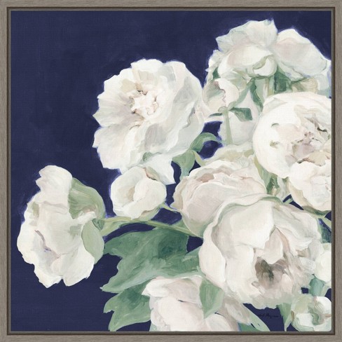 Cream Peony Book Stack Wall Art, Canvas Prints, Framed Prints