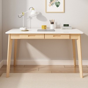Famapy Study and Computer Desk: Stylish & Functional Centerpiece for Your Home Office and Learning Spaces - 1 of 4