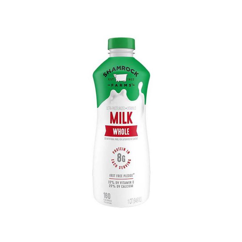 Shamrock Farms Vitamin D Milk - 1qt, 1 of 5