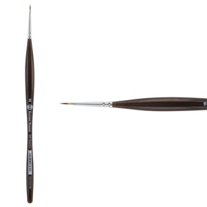Borciani e Bonazzi UNICO Synthetic Mongoose Artist Paint Brush - Series 800 Round - Size #2 - Watercolors, Oil & Acrylic Paint - Handcrafted in Italy, - 1 of 4