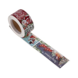 Unique Bargains Christmas Stickers for Ceramic Glass Metal Paper Plastic Peel Santa Reindeer Snowman Matte Paper 1Pcs - 1 of 4