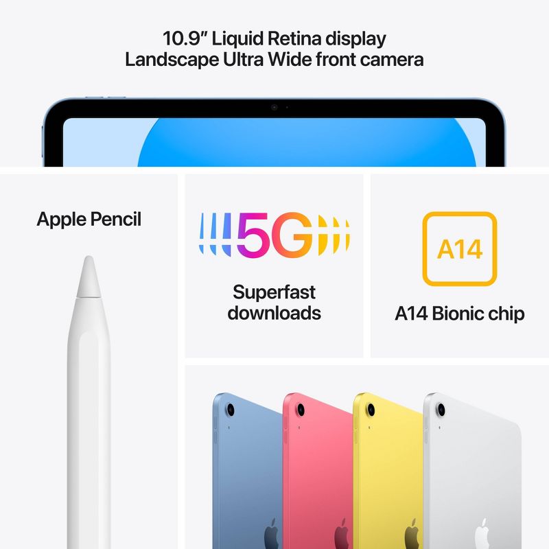 Apple iPad 10.9-inch Wi-Fi (2022, 10th generation), 6 of 10