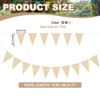Unique Bargains 49ft Felt Fabric Triangle Bunting Garland Party Banner 1 Pcs - 2 of 4