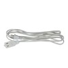 Northlight Indoor Power Extension Cord with 3-Outlets and Safety Locks - 9' - White - 2 of 4
