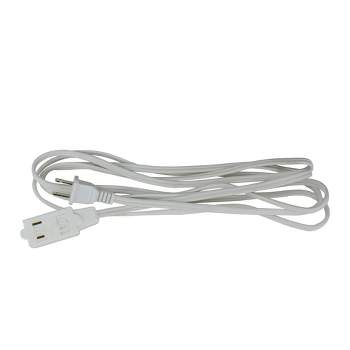 Northlight 15' White Indoor Extension Power Cord with 3-Outlets and Safety Lock