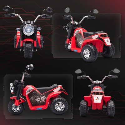 Red 6-Volt Kids Electric Ride-On Motorcycle