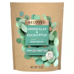 Beloved Green Clay & Eucalyptus Bath Salts - 15oz
