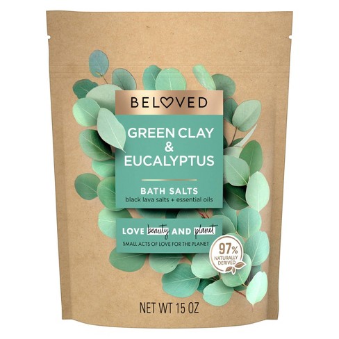 Beloved Green Clay & Eucalyptus Bath Salts - 15oz - image 1 of 4