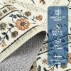 Washable Large Vintage Floral Rug - Water Resistant Non-Slip Low Pile Soft Carpet for Living Room Bedroom Farmhouse Dining Room Kids Playroom - 3 of 4