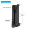 Unique Bargains Stainless Steel Self Adhesive Double Hook Wall Mounted Hanger - 3 of 3