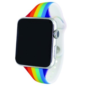 OLIVIA PRATT PRINTED SKINNY SILICONE APPLE WATCH BAND - 1 of 3