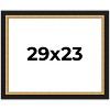 PosterPalooza | Photo Size Embellished Brown Picture Frame - UV Acrylic, Foam Board Backing, Hanging Hardware - 2 of 4