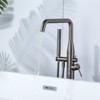 WOWOW Single Handle Freestanding Tub Faucet with Hand Shower in Oil Rubbed Bronze - 2 of 4