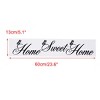 Unique Bargains Sweet Home Door Home Office Decor Wall Sticker Removable PVC Art Decals - 2 of 4