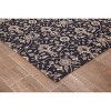 36"x48" Alhambra 1/2" Rug'D Chair Floor Mat Black/Gray - Anji Mountain: Durable, Indoor, Felt Backed, Floral Pattern - 2 of 4
