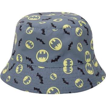 Batman Boys’ Reversible Bucket Hat –Protective Sun Hat for Kids Ages 4-7