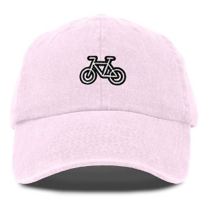Dalix Bike Embroidered Bicycle Cotton Baseball Cap Adjustable Dad Hat Mens - 1 of 4