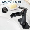 LunaLulinlk Sink faucet with countertop, bathroom faucet for sink, single hole single handle faucet - 3 of 4