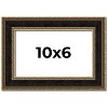 PosterPalooza | Photo Size Ornate Brown Picture Frame - UV Acrylic, Foam Board Backing, Hanging Hardware - 2 of 4