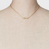 14K Gold Plated Stationed Cross Pendant Necklace - A New Day™ Gold: Nickel-Free Religious Jewelry - 2 of 4